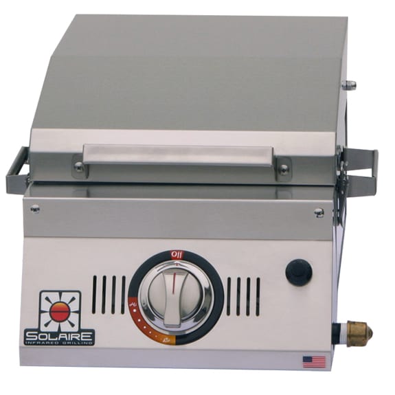 1 Solaire All About Single Burner Portable Infrared Grill open